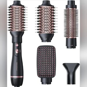 Multi-Head Hot Air Styling Brush - Rose Gold & Black